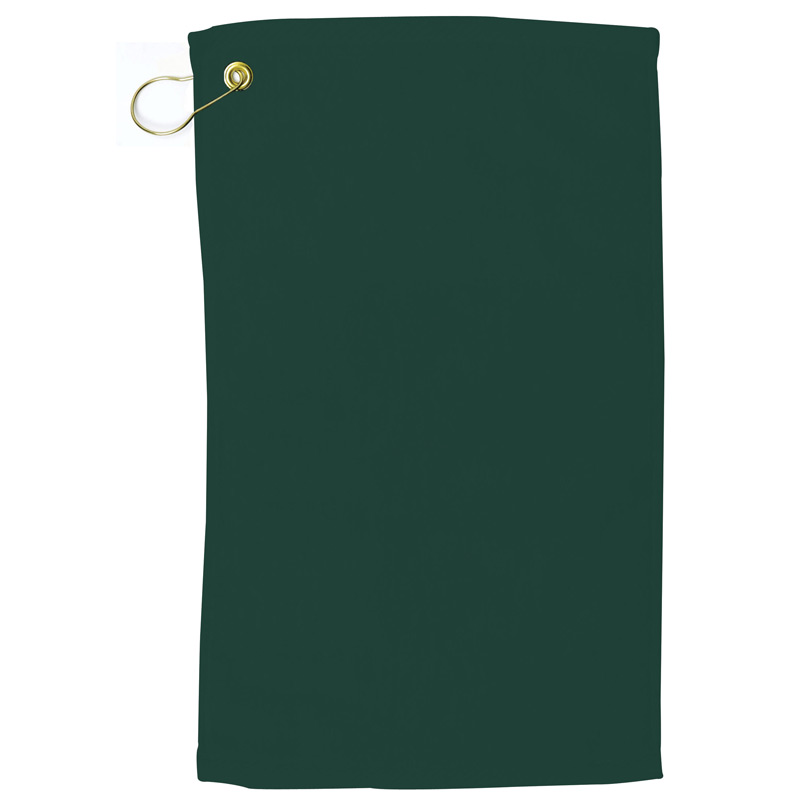 Velour Fingertip Golf Towel w/ Corner Grommet (Screen Print)
