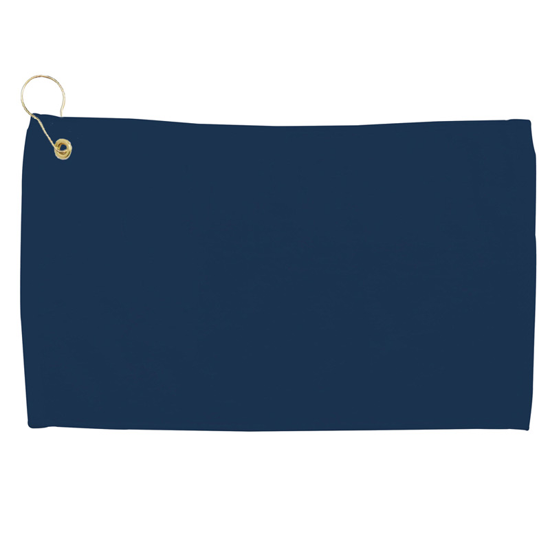 Velour Fingertip Golf Towel w/ Corner Grommet (Embroidery)