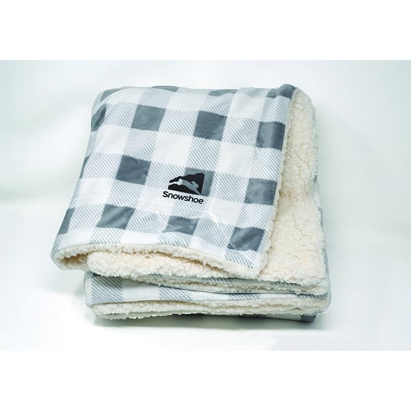 Buffalo Check Challenger Lambswool Throw (Embroidery)