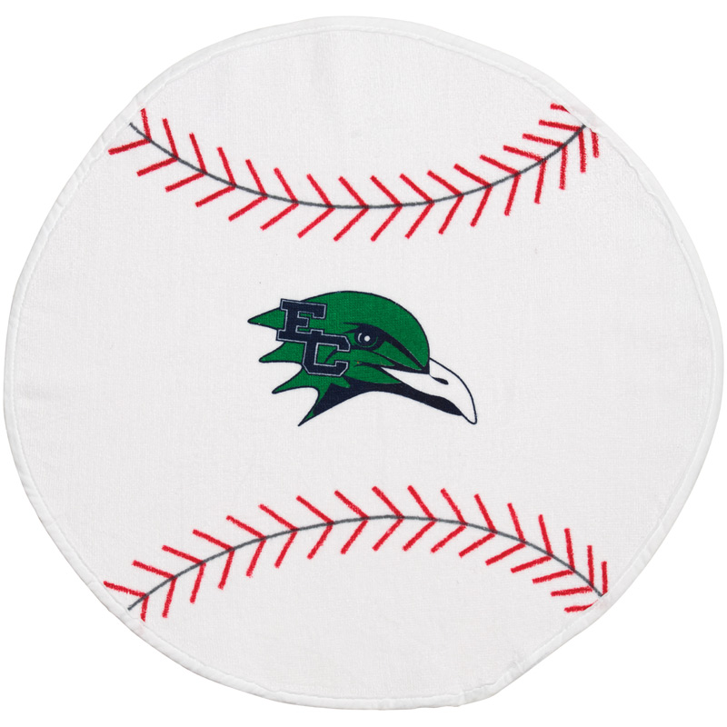 Fiber Reactive Baseball Shaped Sport Towel (Screen Print)