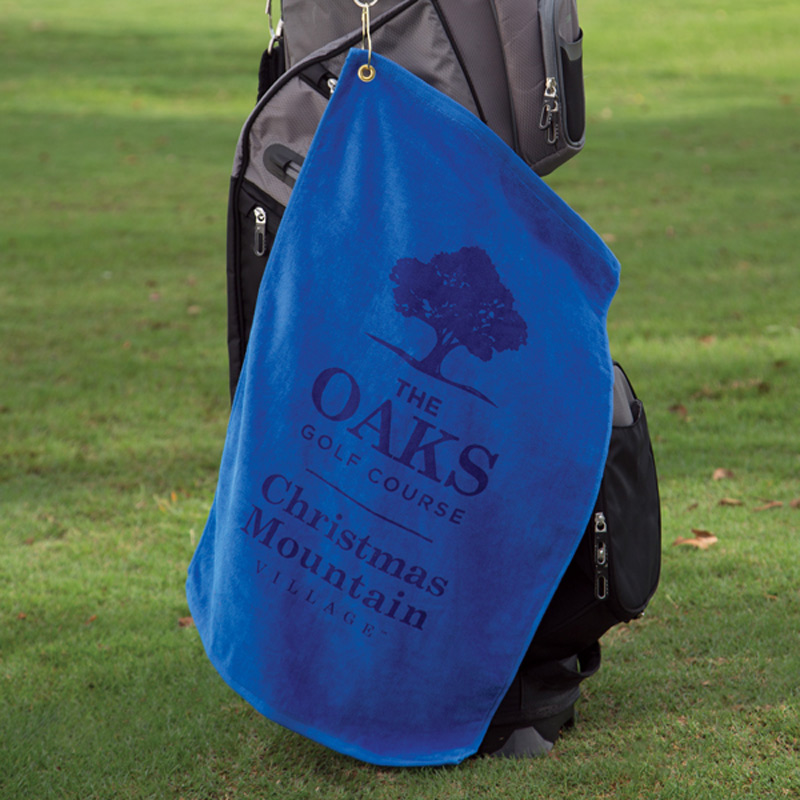 The Platinum Collection Golf Towel w/ Corner Grommet (Embroidery)