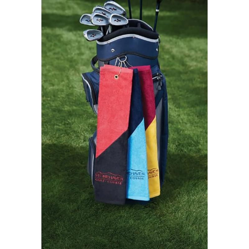 Two Tone Midweight Golf Towel