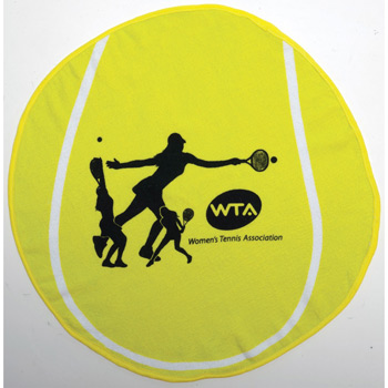 Fiber Reactive Tennis Ball Shaped Sport Towel (Screen Print)