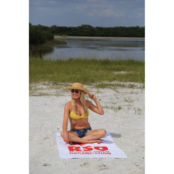 Pro 1 Select Midweight White Beach Towel